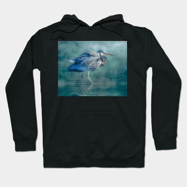 Heron's Pool Hoodie by Tarrby